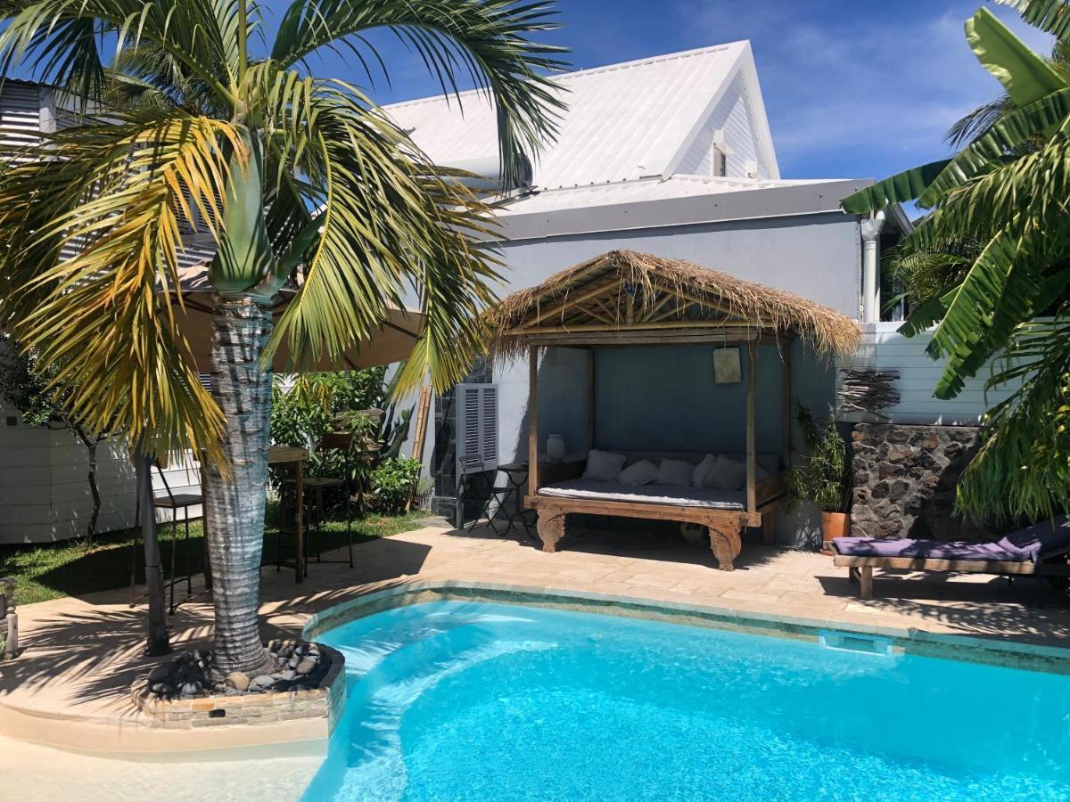 Apartamento studio indépendant dans propriété avec piscine et wifi Saint-Gilles-les-Bains Exterior foto