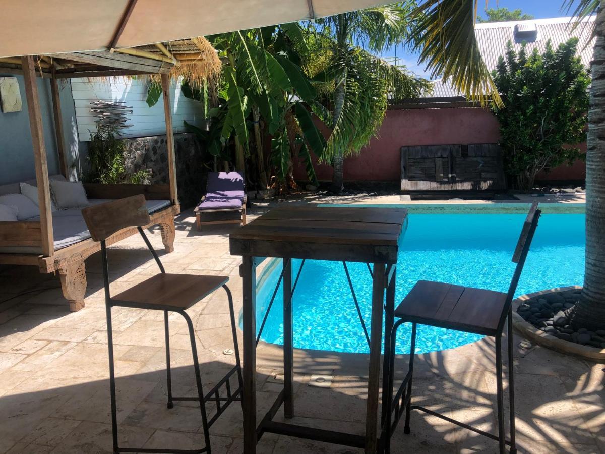 Apartamento studio indépendant dans propriété avec piscine et wifi Saint-Gilles-les-Bains Exterior foto